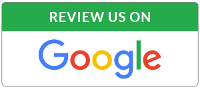 Green button with the text 'Review Us On Google' and Google logo.
